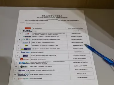 17.3.2026 - Parlamentarne volitve 2026 - Začetek predčasnega glasovanja na posebnih voli&scaron;čih za državnozborske volitve. Dvorana StožiceFoto: Luka Cjuha