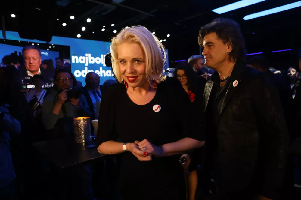 Gibanje Svoboda22.3.2026 - volitve v državni zbor 2026 - parlamentarne volitve 2026 - spremljanje izidov volitrvFoto: Luka Cjuha