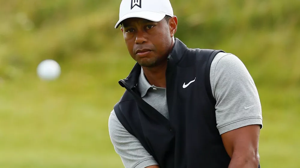 Golf - The 148th Open Championship - Royal Portrush Golf Club, Portrush, Northern Ireland - July 16, 2019 Tiger Woods of the U.S. during practice REUTERS/Jason Cairnduff