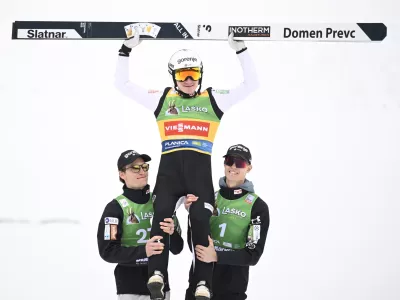 Domen Prevc29.03.2026 - Planica - zaključek svetovnega pokala v smučarskih skokih - poleti - smučarski skokiFoto: Nik Erik Neubauer