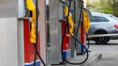 A closed petrol station in Ljubljana, Slovenia, March 22, 2026. REUTERS/Antonio Bronic