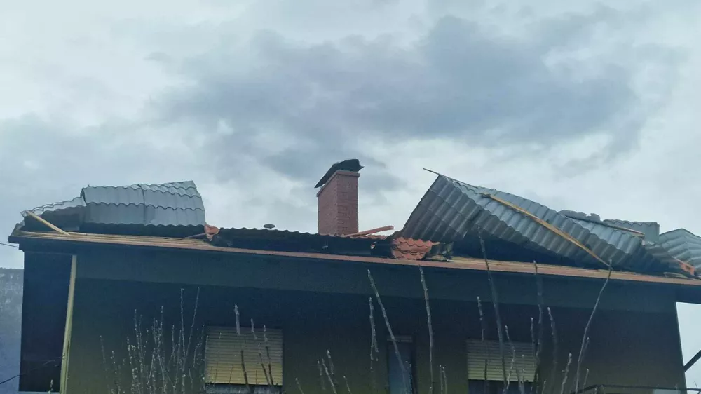 Neurje, veter, severna primorska.26. marec 2026