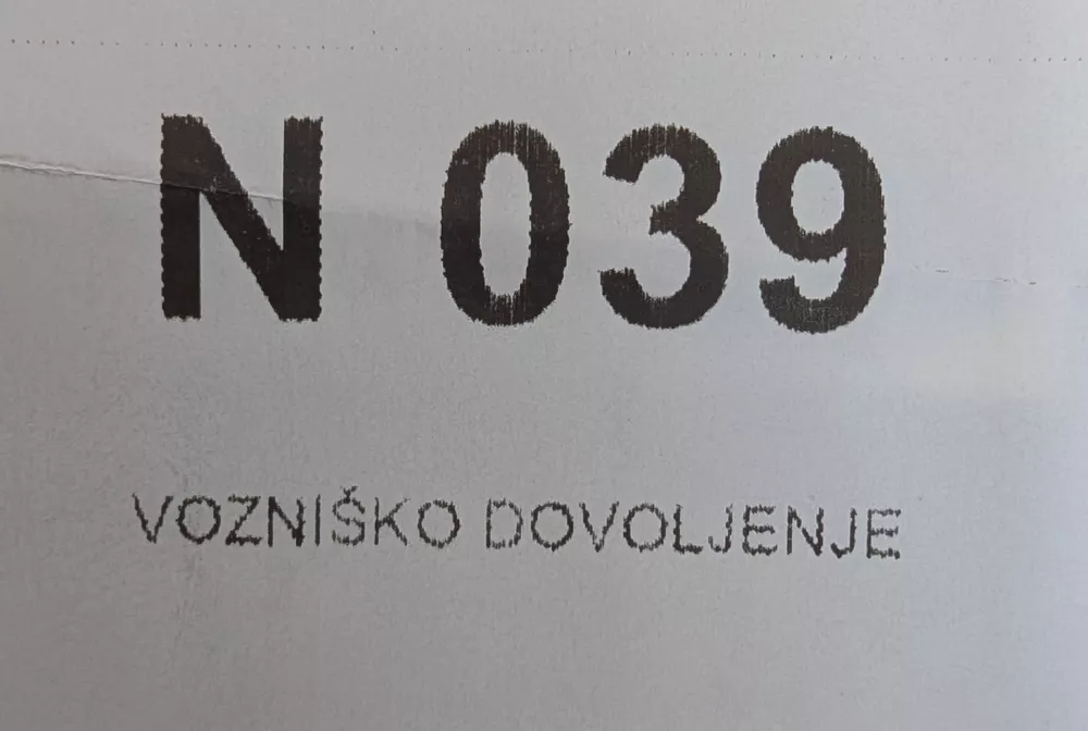 Ko vstopite v upravno enoto ste &scaron;tevilka in po možnosti N, nenaročen. / Foto: Bralec
