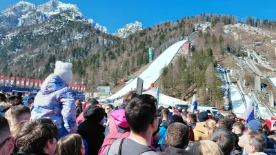 Takšne gneče še ni bilo, pravijo obiskovalci. Foto: Tina Jereb