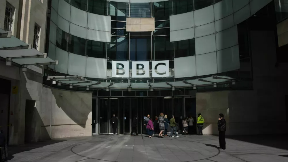 General view of Broadcasting House, the BBC headquarters in Central London, as the broadcaster confirms Matt Brittin as the new Director General. The former Google boss will replace Tim Davie, who resigned following the controversy surrounding the edited Trump speech in BBC's Panorama programme.