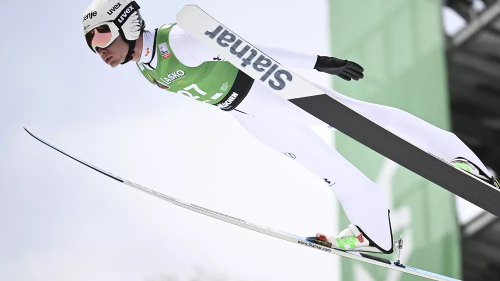 Anže Lani&scaron;ek29.03.2026 - Planica - zaključek svetovnega pokala v smučarskih skokih - poleti - smučarski skokiFoto: Nik Erik Neubauer