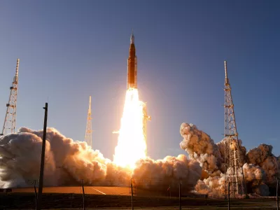 NASA's Artemis II mission to fly by the moon, comprising of the Space Launch System (SLS) rocket with the Orion crew capsule, lifts off from the Kennedy Space Center in Cape Canaveral, Florida, U.S., April 1, 2026. REUTERS/Joe Skipper