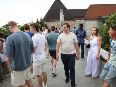 - 24.07.2025 - turisti v Ljubljani - turizem//FOTO: Jaka Gasar