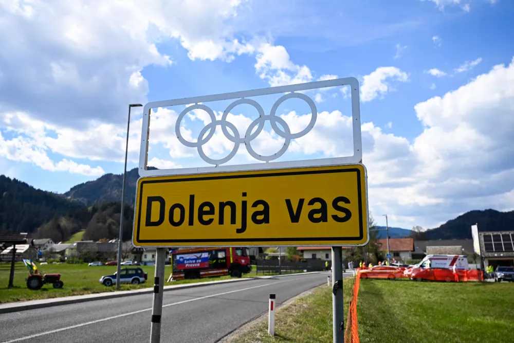 06.04.2026 - Sprejem Nike in Domna Prevca v Dolenji vasiFoto: Nik Erik Neubauer