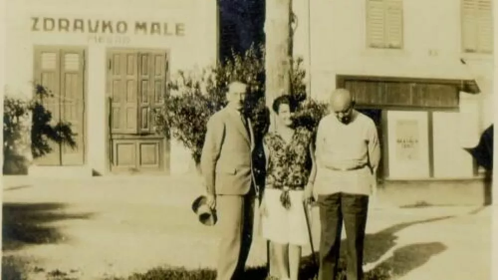 Oton_Zupančič, Niča in Izidor Cankar na Bledu leta 1928 / Foto: Wikipedija