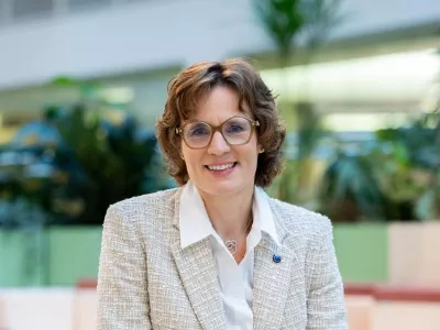 evropska komisarka (iz &Scaron;vedske) za okolje, odpornost v zvezi z vodo in konkurenčno krožno gospodarstvo Jessika Roswall