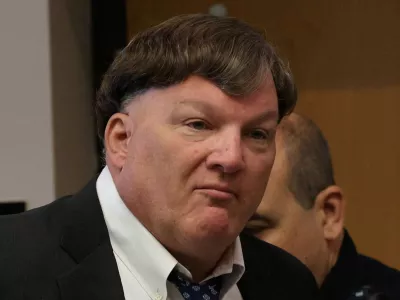 Rex A. Heuermann, who was accused of the murders of eight women during a 17-year killing spree, in which he had been dubbed the Gilgo Beach serial killer, reacts on the day he pleads guilty at court in Riverhead, New York, U.S. April 8, 2026. James Carbone/Pool via REUTERS   TPX IMAGES OF THE DAY