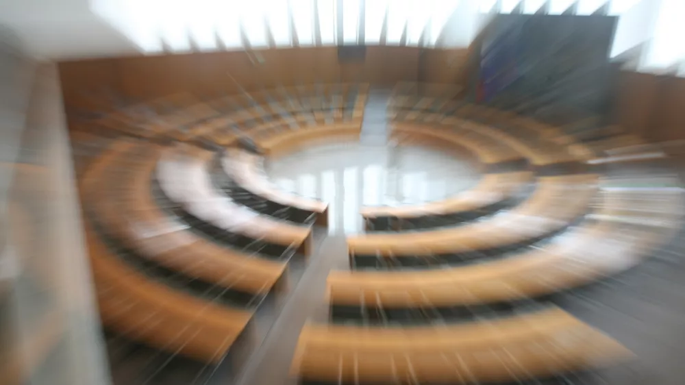 Parlament - DZ - Državni zbor, poslanska dvorana //FOTO: Tomaž Skale