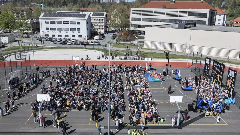 - 09.04.2026 - odprtje &scaron;portnega parka med obema &scaron;olama, Kamnik//FOTO: Jaka Gasar