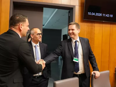 10.04.2026. Mandatno volilna komisija. 1.seja parlamenta. Foto: Bojan Velikonja