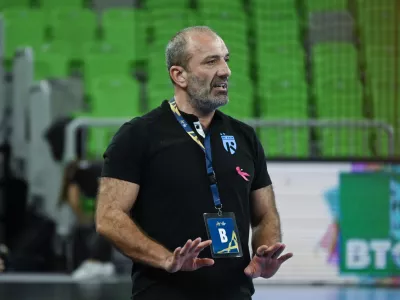 Dragan Adžić12.10. 2024 Krim Mercator - CSM Bukare&scaron;ta, evropska liga prvakinjFoto: Nik Erik Neubauer