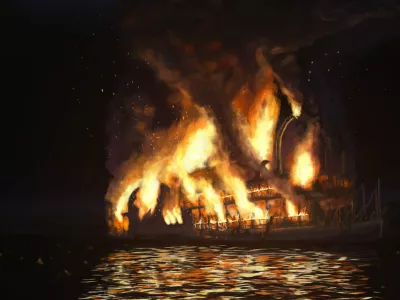 Umetnikova upodobitev grozljive nesreče / Foto: Wikipedia