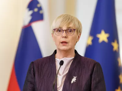 Ljubljana, predsedniska palaca.Izjava za medije predsednice republike Natase Pirc Musar po neformalnih pogovorih s predsednico in predsedniki strank, ki so se po neuradnih izidih parlamentarnih volitev uvrstile v DZ.