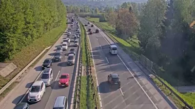 Prizor pri priključku Šmartno ob 9. uri