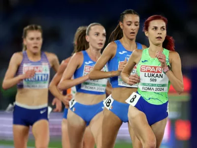 Athletics - European Athletics Championships - Stadio Olimpico, Rome, Italy - June 11, 2024 Slovenia's Klara Lukan in action during the women's 10,000m final REUTERS/Manon Cruz