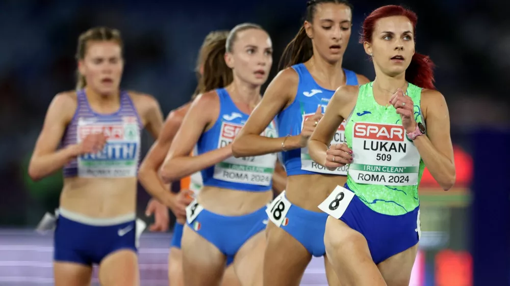 Athletics - European Athletics Championships - Stadio Olimpico, Rome, Italy - June 11, 2024 Slovenia's Klara Lukan in action during the women's 10,000m final REUTERS/Manon Cruz