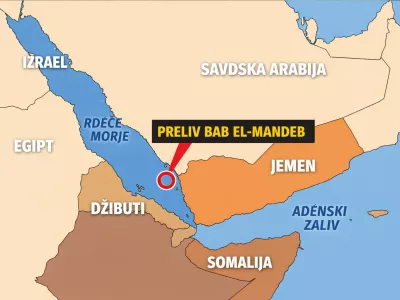 narejeno z AI, preliv Bab el Mandeb