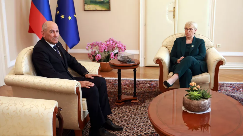 20.05.2026 -pogajanja o izboru za predsednika vlade Nata&scaron;a Pirc Musar,, Janez Jan&scaron;aFoto: Tomaž Skale