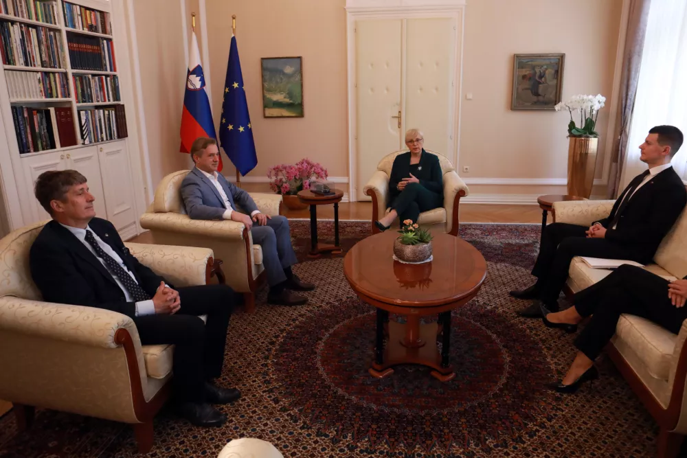 20.05.2026 -pogajanja o izboru za predsednika vlade Nata&scaron;a Pirc Musar, Robert Golob,Foto: Tomaž Skale