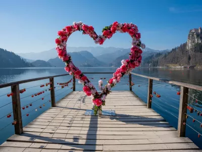 ljubezenske ključavnice, Bled