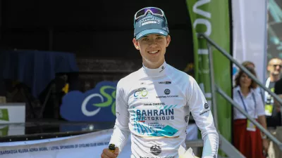 Jakob OMRZEL08.06.2025 - Kolesarska dirka po sloveniji - kolesarstvo - cilj Novo MestoFoto: Luka Cjuha