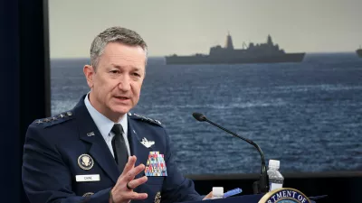 Chairman of the Joint Chiefs of Staff General Dan Caine speaks during a briefing on the Iran war, amid a ceasefire between the U.S. and Iran, at the Pentagon in Washington, D.C., U.S., April 24, 2026. REUTERS/Kevin Lamarque