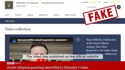 Fake news Zelenski