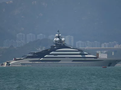 The Yacht Nord owned by Russian Oligarch Alexei Mordashov is seen docked in Hong Kong on October 7, 2022 in Hong Kong, China. Alexey Alexandrovich Mordashov, the main shareholder and chairman of Severstal, Russia's largest steel and mining company, Mr. Mordashov is currently under sanctions imposed by the United States and EU.Hong Kong Russian Oligarch Alexei Mordashov Yacht - 07 Oct 2022,Image: 728762172, License: Rights-managed, Restrictions:, Model Release: no
