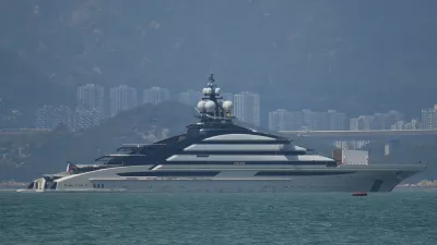 The Yacht Nord owned by Russian Oligarch Alexei Mordashov is seen docked in Hong Kong on October 7, 2022 in Hong Kong, China. Alexey Alexandrovich Mordashov, the main shareholder and chairman of Severstal, Russia's largest steel and mining company, Mr. Mordashov is currently under sanctions imposed by the United States and EU.Hong Kong Russian Oligarch Alexei Mordashov Yacht - 07 Oct 2022,Image: 728762172, License: Rights-managed, Restrictions:, Model Release: no