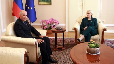 20.05.2026 -pogajanja o izboru za predsednika vlade Nata&scaron;a Pirc Musar, Janez Jan&scaron;aFoto: Tomaž Skale