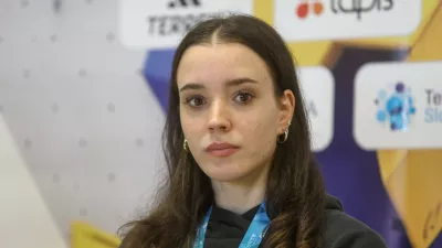 Rosa Rekar2.10.2025 - planinska zveza - &scaron;portno plezanje - tiskovna konferenca po svetovnem prvenstvuFoto: Luka Cjuha