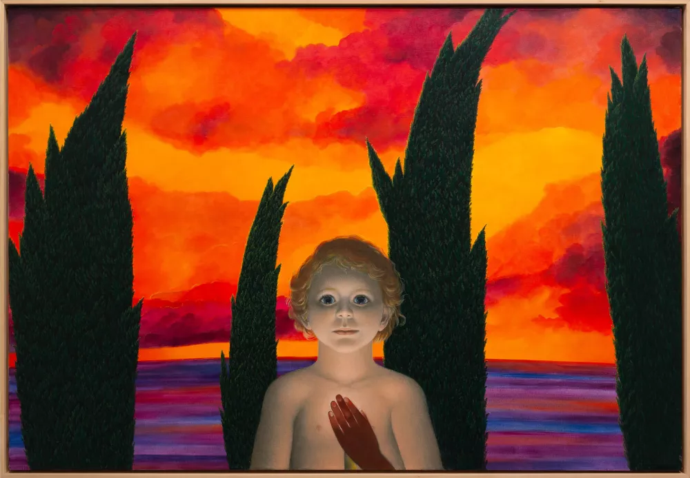 Metka Kra&scaron;ovec, KLARA, 1. II. 2005, akril na platnu, 110 x 160 cm / Foto: Arne Brejc