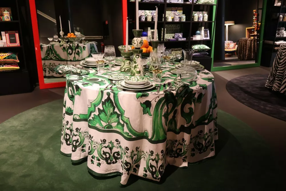 Dolce&Gabbana Casa | The Italian Lunch, an act of love in Fuorisalone MilanPictured: gv,general view,Image: 1093140015, License: Rights-managed, Restrictions: Worldwide, Model Release: no, Pictured: gv,general view