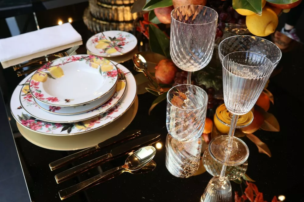 Dolce&Gabbana Casa | The Italian Lunch, an act of love in Fuorisalone MilanPictured: gv,general view,Image: 1093140055, License: Rights-managed, Restrictions: Worldwide, Model Release: no, Pictured: gv,general view