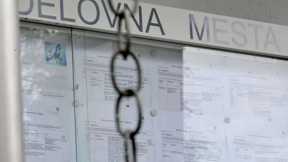 - ilustrativna fotografijabrezposelnost,kriza, pomanjkanje delovnih mest, evropska unija, EU, Evropa- Zavod RS za zaposlovanje, oglasna tabla - prosta delovna mesta, Parmova ulica 32 //FOTO: Tomaž Zajel&scaron;nik