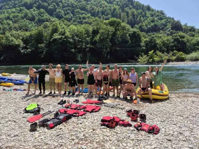 Spomin na &scaron;e eno v vrsti uspe&scaron;nih čistilnih akcij. / Foto:&nbsp;osebni arhiv Savskih gusarjev