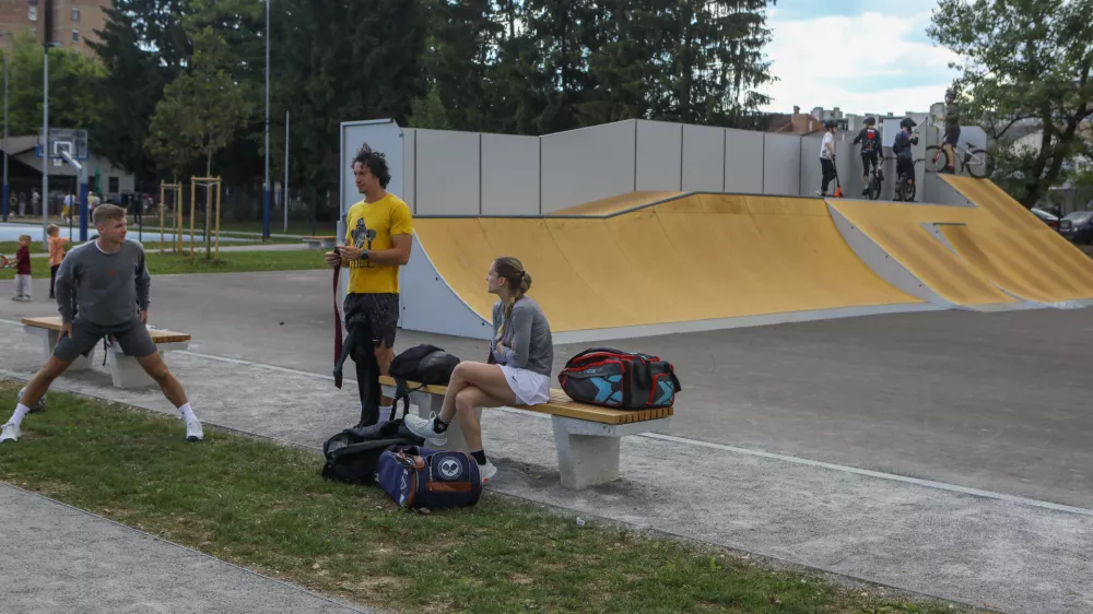 18.5.2026 - &scaron;portni park Savsko naselje - otvoritev - igri&scaron;čeFoto: Luka Cjuha