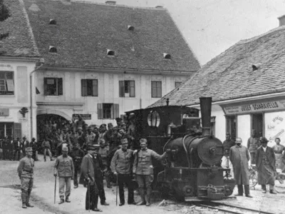 Feldbahn beim Kriegsgefangenenlager Feldbach-Muhldorf / Foto: Wikimedia