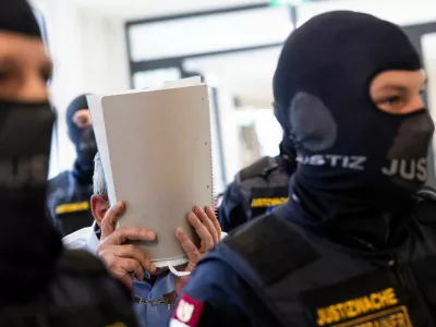 A former Syrian intelligence service officer goes on trial in Austria charged with offences including torture and sexual assault over the abuse of opponents of then-leader Bashar al-Assad in Raqqa between 2011 and 2013 in Vienna, Austria, June 1, 2026. REUTERS/Lisa Leutner
