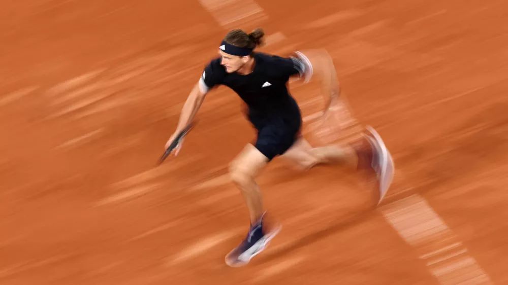 Tennis - French Open - Roland Garros, Paris, France - June 2, 2026 Germany's Alexander Zverev in action during his quarter final match against Spain's Rafael Jodar REUTERS/Stephane Mahe
