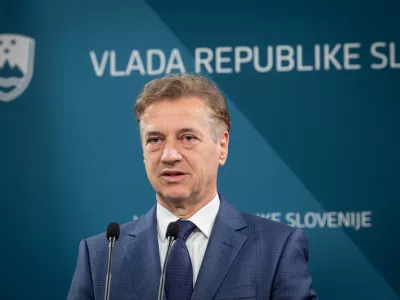 Ljubljana.Izjava za medije po zadnji seji vlade Roberta Goloba.