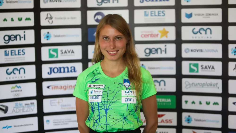 Maru&scaron;a Mi&scaron;ma&scaron; Zrim&scaron;ek (tek 3000 m zapreke),- 14.08.2023 - Atletska zveza Slovenije (AZS) - mo&scaron;ka in ženska atletska reprezentanca pred odhodom na bližnje člansko svetovno prvenstvo v Budimpe&scaron;ti - atleti //FOTO: Bojan Velikonja
