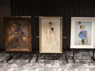 Slovenska umetnostUmetnineUmetni&scaron;ki trgIvana Kobilica7.12.2024 Dražba umetni&scaron;kih del v organizaciji galerije SLOART, hotel Grand Plaza.FOTO: Nik Erik Neubauer