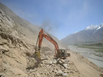 May 25, 2022, Peshawar, Khyber Pakhtunkhwa, Pakistan: The Pakistani government has decided to extend the China-Pakistan Economic Corridor (CPEC) Western Route to Gilgit via Swat, Chitral and Shandur. With the addition of Gilgit-Shandur, Shandur-Chitral and Swat highway, the western corridor will be 1,617 km. Pakistan Prime Minister Shahbaz Sharif made a statement at the launching ceremony of the third ship of the Pakistan M?LGEM Project, Badr, at the Karachi Shipyard on Friday, May 20, that CPEC is a ''tripartite agreement'' between China, Pakistan and Turkey.,Image: 695918018, License: Rights-managed, Restrictions:, Model Release: no 