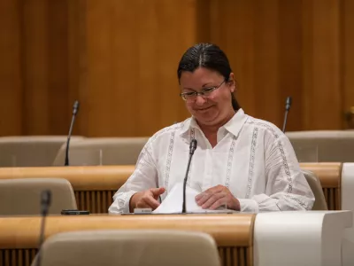 - Katja KOkot, poslanka Resni.ca,- 01.06.2026. - Zasli&scaron;anja kandidatov za ministre 4. vleda Janeza Jan&scaron;e pred parlamentarnimi odbori v DZ RS.//FOTO: Bojan Velikonja